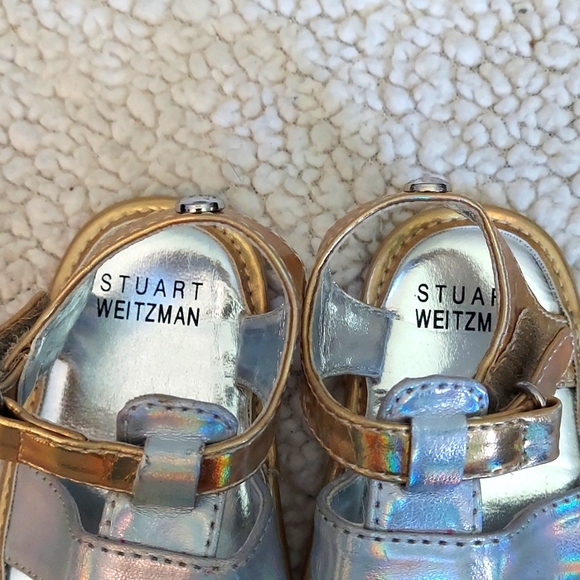Stuart Weitzman silver & gold sandals - Picture 2 of 4